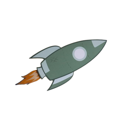 Camera copilului - Lampă decorativă pentru perete, model Rachetă