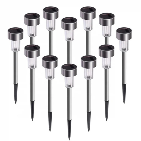 Lampă solară LED, inox, cu țăruș și iluminare puternică [2]