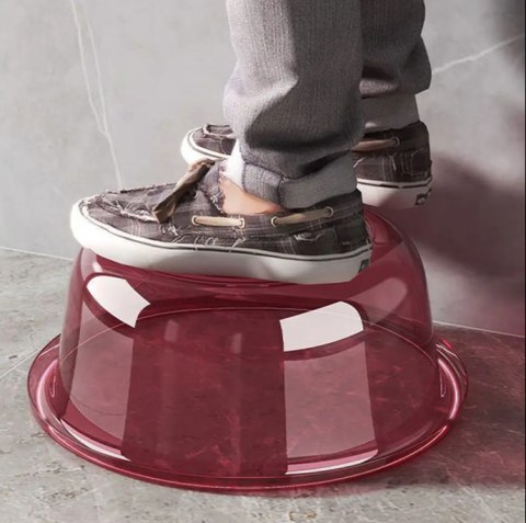 Lighean multifunctional, plastic, transparent, 23*17 cm, Rosu [1]