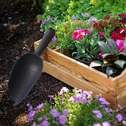 Lopată de grădină pentru sol, negru [2]