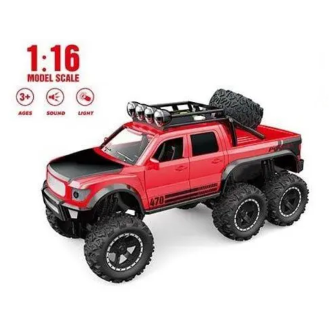 Mașină off-road roșie cu fricțiune, sunete și lumini [5]