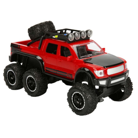 Jucării băieți - Mașină off-road roșie cu fricțiune, sunete și lumini