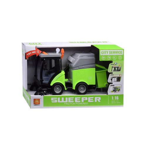 Mașină pentru curățenie stradală cu fricțiune, efecte luminoase și sonore [7]