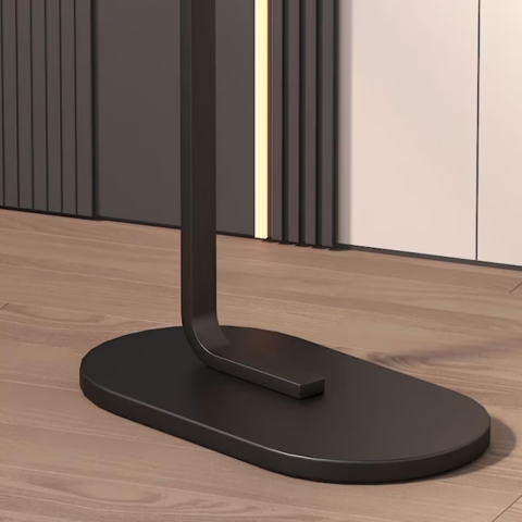 Masuta de cafea cu picior, portabila, usor de transportat, rezistenta si druabila, design elegant, 45x28x60 cm, Negru [7]