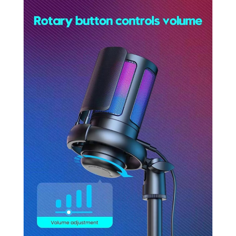 Microfon cu condensator și lumini RGB [1]