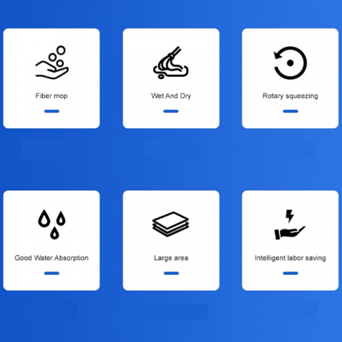 Mop rotativ cu mâner din oțel inoxidabil [4]