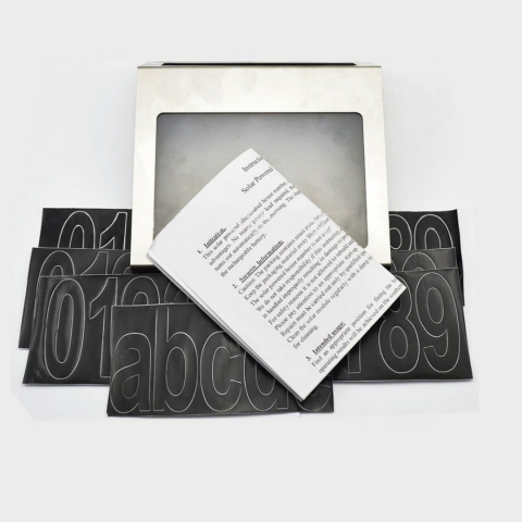 Număr de casă/poartă iluminat solar, 2 LED-uri, aprindere automată [4]