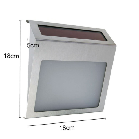 Număr de casă/poartă iluminat solar, 2 LED-uri, aprindere automată [1]
