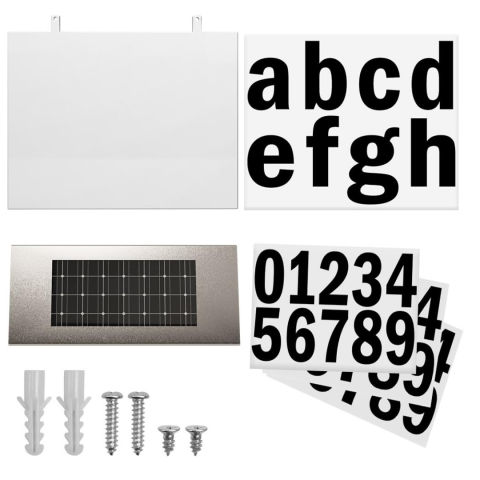 Număr de casă/poartă iluminat solar, 4 LED-uri, aprindere automată [3]