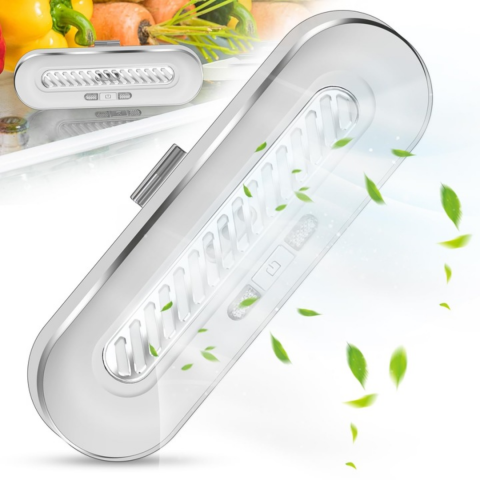 Odorizant portabil cu generator de ozon pentru frigider, alb [3]