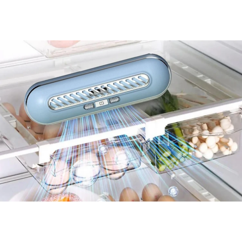 Odorizant portabil cu generator de ozon pentru frigider, bleu [4]