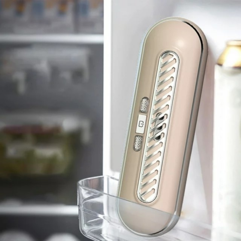 Odorizant portabil cu generator de ozon pentru frigider, roz prăfuit [3]