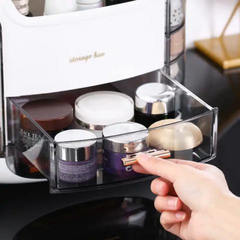 Organizator cosmetice luxury, Alb [3]