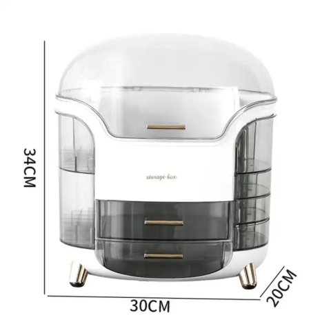 Organizator cosmetice luxury, Alb [4]