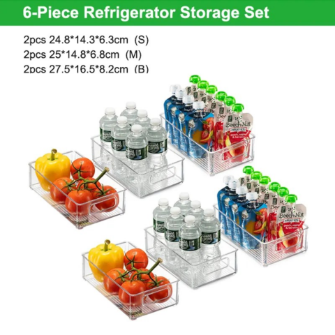 Organizator frigider alimente, set 6 bucăți [1]