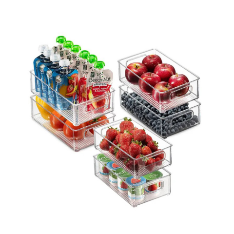 Organizare și Depozitare - Organizator frigider alimente, set 6 bucăți