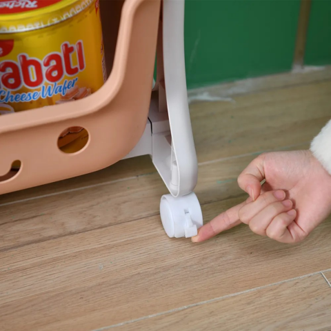 Organizator pentru jucării, 2 compartimente, cu roți [2]