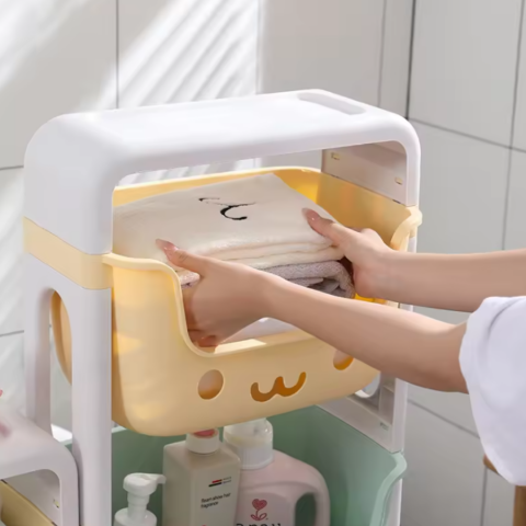 Organizator pentru jucării, 4 compartimente, cu roți [3]