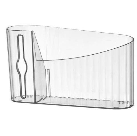 Baie - Organizator pentru saci gunoi, montare pe perete, fara gaurire, Transparent