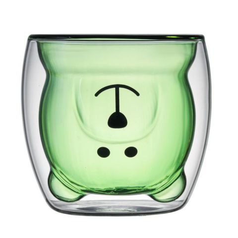 Pahar cu pereți dubli, Ursuleț, 250 ml, Verde [1]