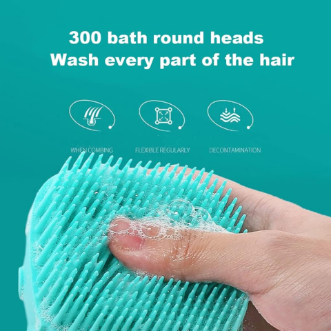 Perie de corp pentru duș/animale, Turcoaz [4]