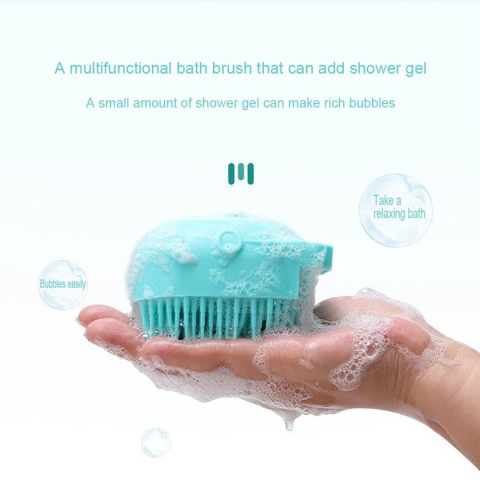 Perie de corp pentru duș/animale, Turcoaz [2]