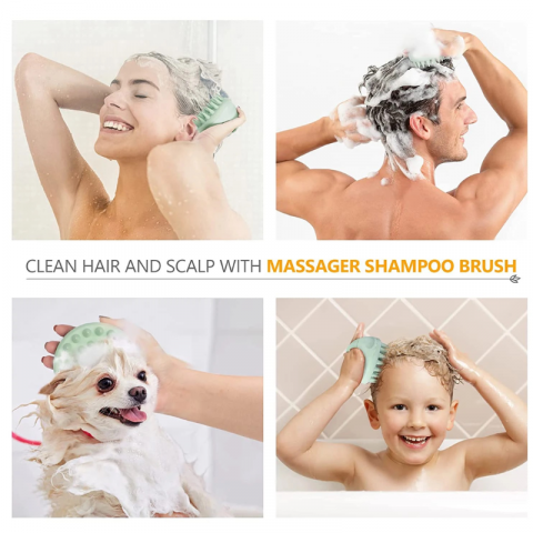 Perie din silicon pentru masaj, Turcoaz [4]