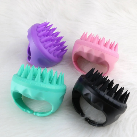 Perie din silicon pentru masaj, Turcoaz [7]