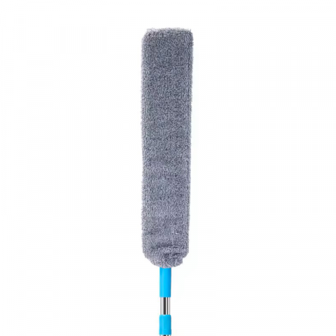 Curățenie și Întreținere - Perie subțire de praf cu mâner extensibil, din material lavabil, microfibră, pentru spații înguste