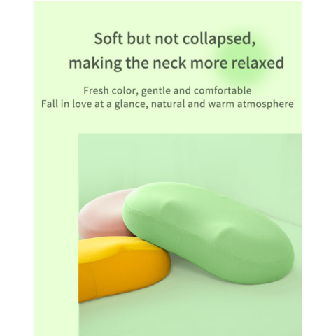 Pernă ortopedică din spumă cu memorie, pentru gât, cap și zona cervicală, Galben [2]