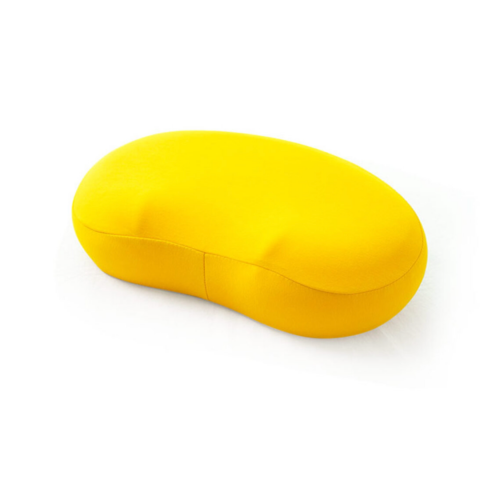 Sănătate - Pernă ortopedică din spumă cu memorie, pentru gât, cap și zona cervicală, Galben