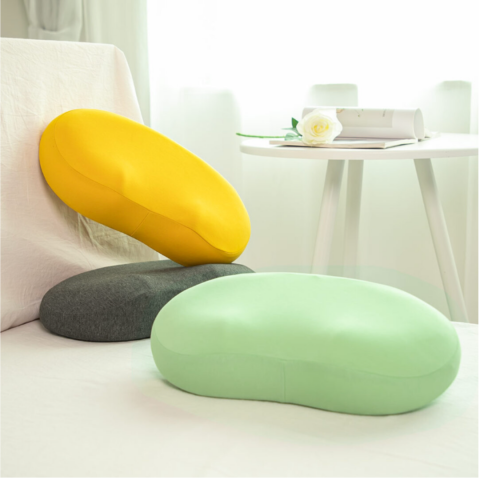 Pernă ortopedică din spumă cu memorie, pentru gât, cap și zona cervicală, Galben [7]