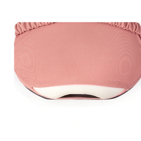 Pernă ortopedică lombară, cu spumă de memorie și husă lavabilă, Roz [6]