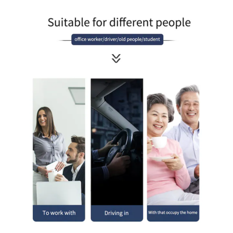 Pernă ortopedică pentru șezut, cu spumă de memorie și husă lavabilă, Albastru [4]