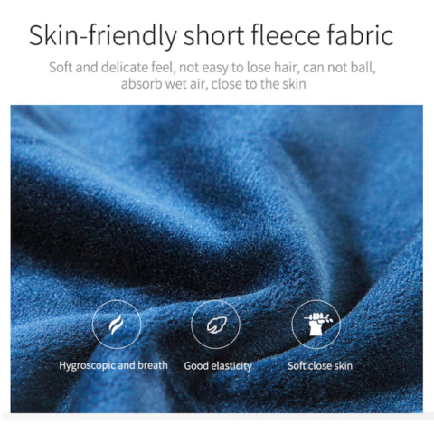 Pernă ortopedică pentru șezut, cu spumă de memorie și husă lavabilă, Albastru [9]