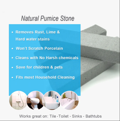 Piatra, bat curatare din sticla pumice, piatra ponce, dimensiune 14 x 4 x 4cm, culoare Alb [2]