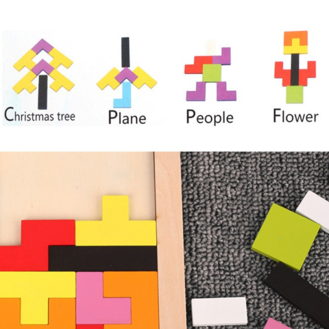 Placă din lemn Tetris [5]