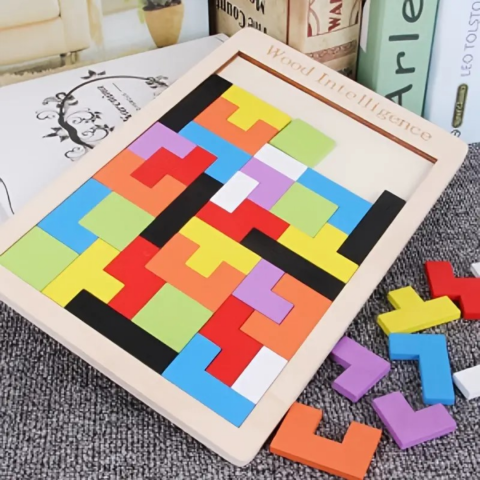 Placă din lemn Tetris [3]