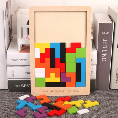 Placă din lemn Tetris [6]