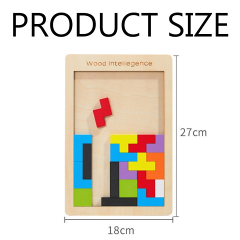 Placă din lemn Tetris [7]