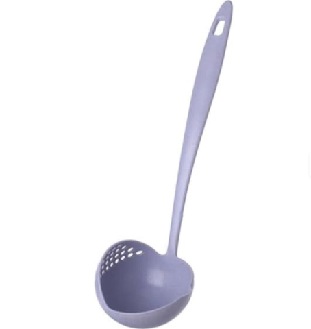 Gătit - Polonic bucatarie 2 in 1, polonic/strecuratore, mov