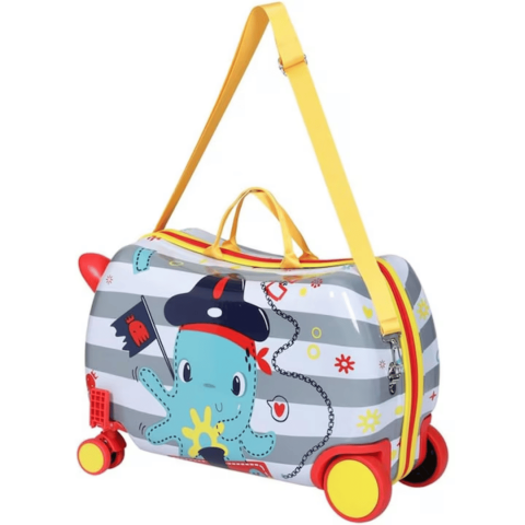 Troler ride-on cu 4 roți, model caracatiță [6]