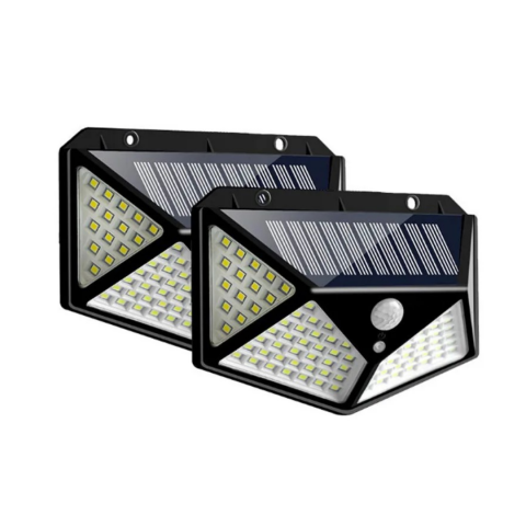 Casă și Grădină - Proiector solar LED de exterior, cu 3 moduri de iluminare și senzor de mișcare, IP65