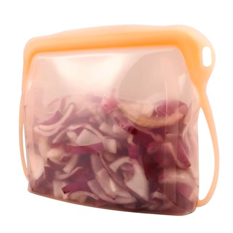 Pungi Alimentare - Pungă reutilizabilă pentru alimente, 1L, Portocaliu