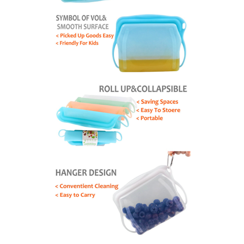 Pungă reutilizabilă pentru alimente, 1L, Verde [3]