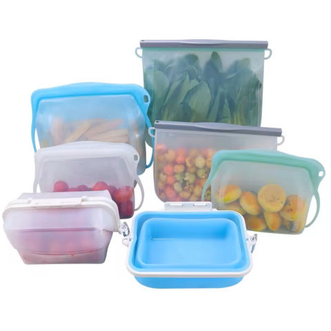 Pungă reutilizabilă pentru alimente, 500 ml, Verde [7]