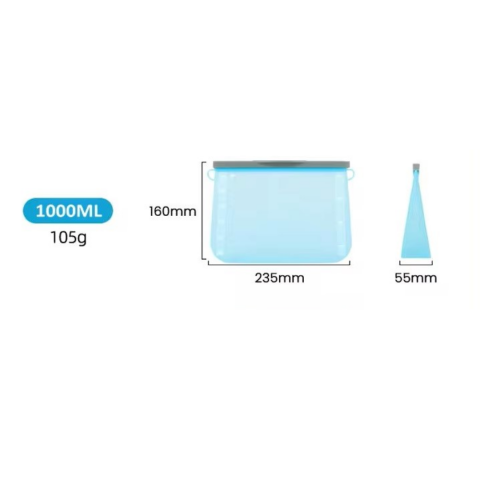 Pungă reutilizabilă pentru alimente, 1.5L, Bleu [2]