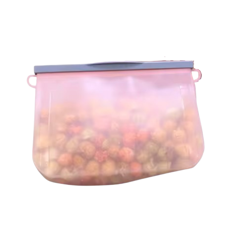 Pungi Alimentare - Pungă reutilizabilă pentru alimente, 1.5L, Roz