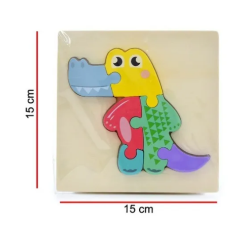 Puzzle 3D din lemn, model crocodil [7]