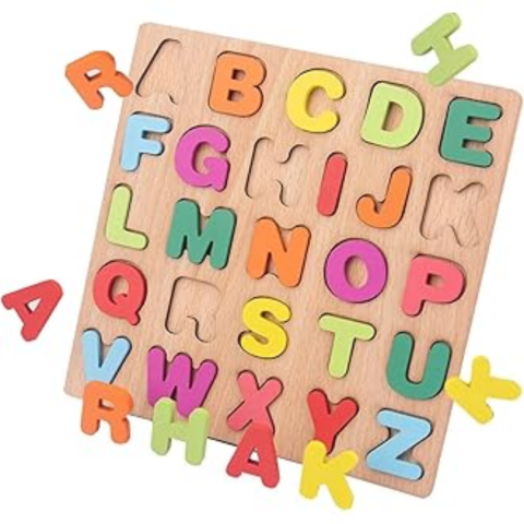 Puzzle alfabet pe placă lemn [2]